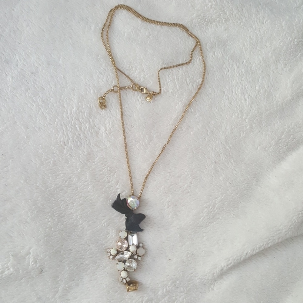 Jcrew long necklace with bow